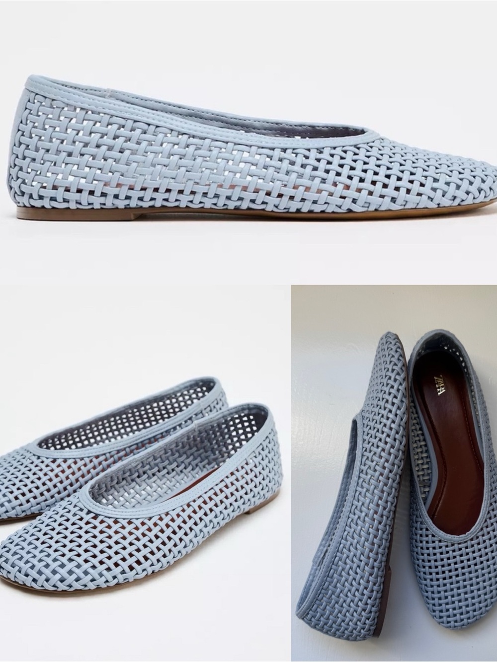 Zara Woven Ballet Flats